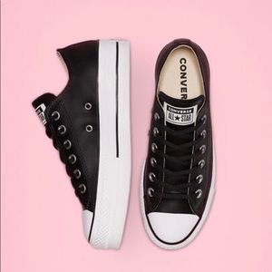 Black Leather Converse